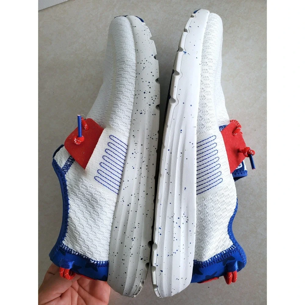Hey Dude Sirocco Americana Varsity Blue White Red Sneakers Shoes Mens Size 11